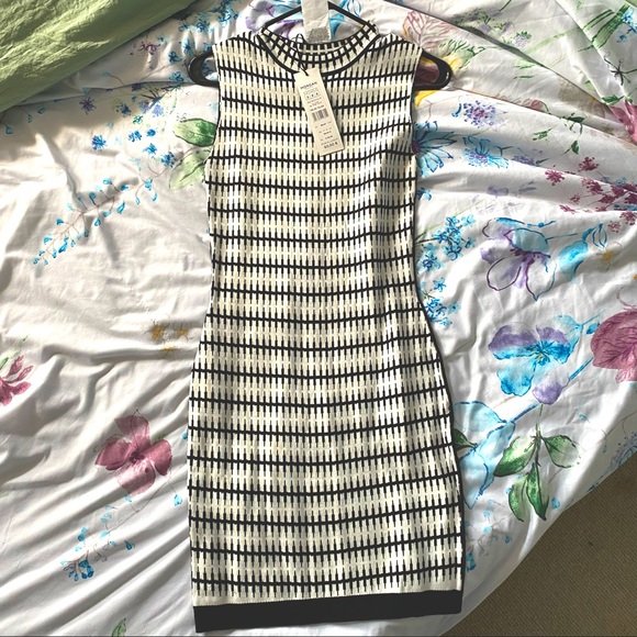 MORGAN - French brand knit bodycon reversible dress. - Picture 1 of 1